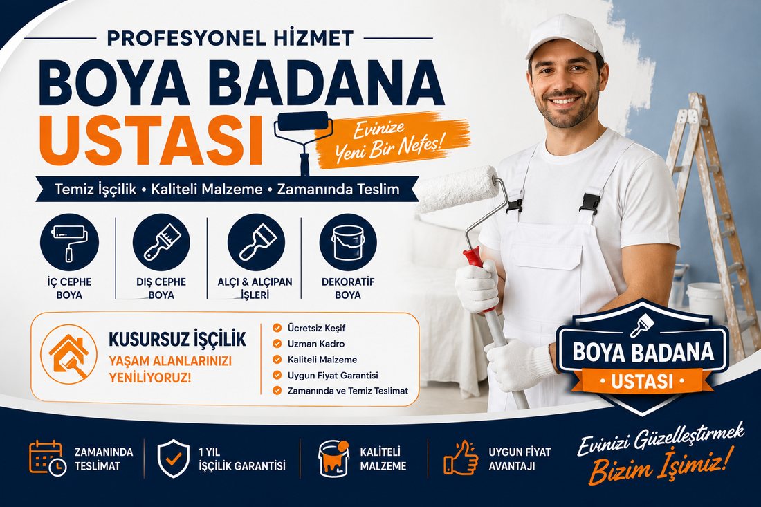 Yeşilyurt boya badana ustası – profesyonel boyacı